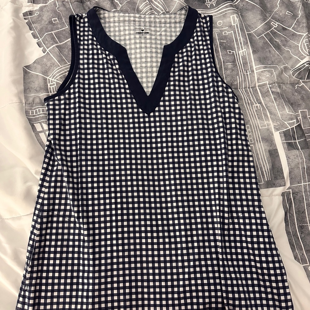 Draper James Lands' End checkered dress